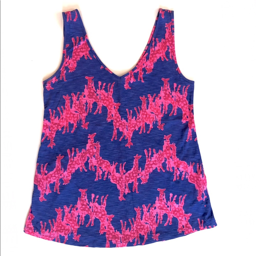 Lilly Pulitzer giraffe print tank EUC